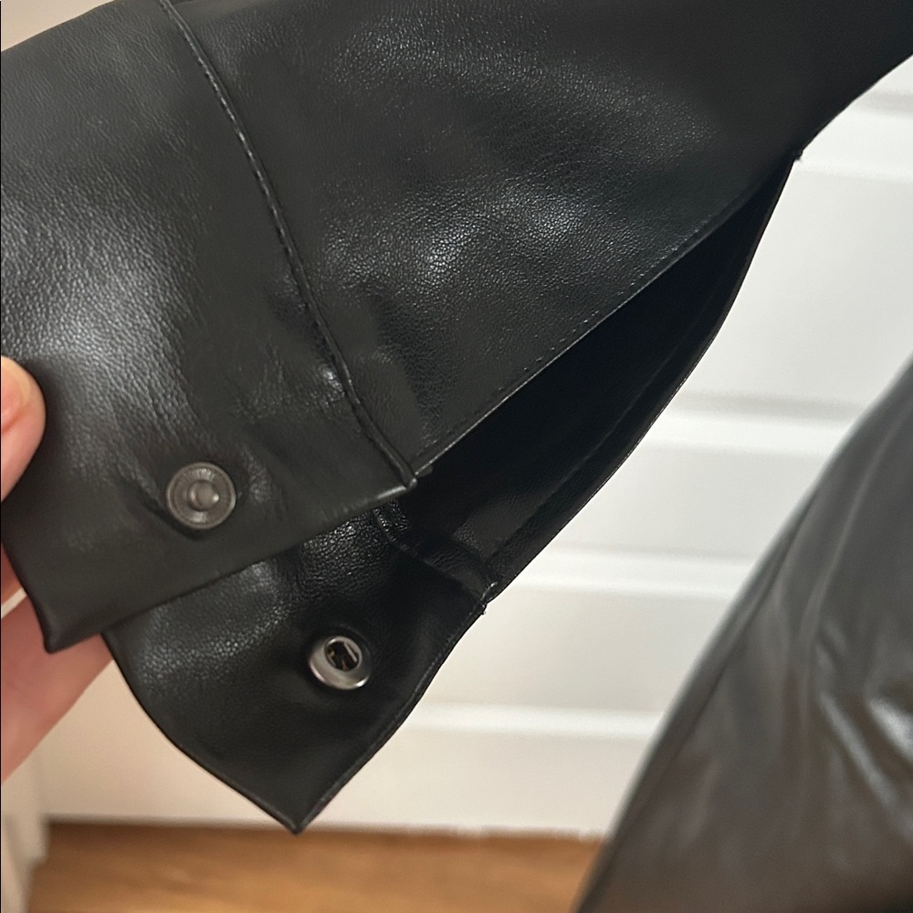 Zara Faux Leather Dress. - Picture 8 of 9